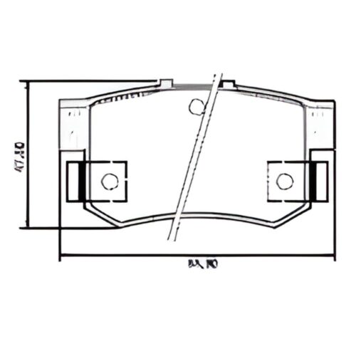 Pastillas de Freno (=PD/554) (0083) (88MM) HONDA ACCORD 2.0, 1.9 TRASERA