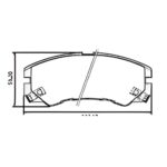 Pastillas de Freno (0098) (137MM) HONDA PASSPORT (94/..) / ISUZU TROOPER