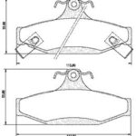 Pastillas de Freno (0459)(113MM) SSANG YONG MUSSO- NEW KORANDO