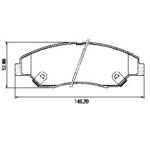 Pastillas de Freno (0565)(149MM) KIA SPORTAGE - GRAN SPORTAGE