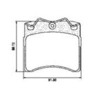 Pastillas de Freno (0479)(91MM) VOLKSWAGEN TRANSPORTER - CARAVEL