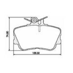 Pastillas de Freno (0256) (108MM) M. BENZ C-180-200-230-250-280-COMBI