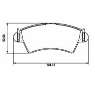 Pastillas de Freno (0779)(130MM) CITROEN XSARA, PICASSO / PEUGEOT 206, 306, 307