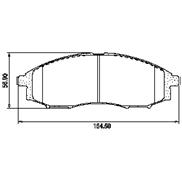 Pastillas de Freno (0686)(164MM) NISSAN FRONTIER 2WD, 4WD/ TERRANO/ XTERRA