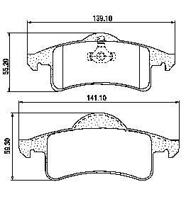Pastillas de Freno (0558)(141MM) JEEP GRAND CHEROKEE
