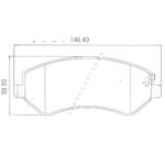 Pastillas de Freno NO VA MAS(0773)(146MM) DODGE CARAVAN - VOYAGER - RURAL