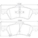 Pastillas de Freno (0753)(172MM) DODGE CARAVAN - VOYAGER