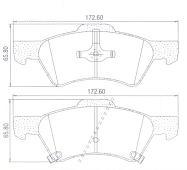 Pastillas de Freno (0753)(172MM) DODGE CARAVAN - VOYAGER