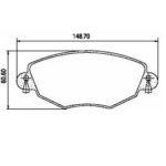 Pastillas de Freno (0721)(149MM) FORD MONDEO (01/...) / JAGUAR X-TYPE (02/06)