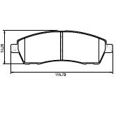 Pastillas de Freno (0535)(158MM) FORD F -100, F-250, F-350 (MZ-3103M)