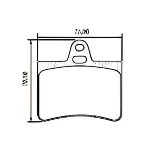Pastillas de Freno (0744)(73MM) CITROEN C5 1.8 - 2.0 16V (01/..) TRASERA