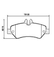 Pastillas de Freno (1104)(137MM) MERCEDES BENZ SPRINTER 415 (12/.) TRAS C/SENSO