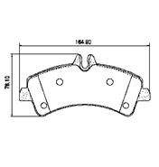 Pastillas de Freno (1074)(164MM) MERCEDES BENZ SPRINTER 515 TRASERA CON SENSOR