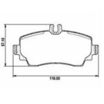 Pastillas de Freno (0523)(116MM) MERCEDES BENZ CLASE A (TODOS)