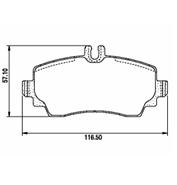 Pastillas de Freno (0523)(116MM) MERCEDES BENZ CLASE A (TODOS)
