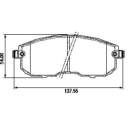 Pastillas de Freno (0161) (137MM) NISSAN ALTIMA, MAXIMA, TIIDA, SENTRA