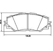 Pastillas de Freno (0861)(139MM) TOYOTA RAV 4 III 2.2 - 2.4 (06/...)