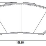 Pastillas de Freno (0863) (146MM) TOYOTA AURIS/ RAV 4 III 3.5