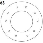(=RA/843)(200X137X3,2X10 AG) PEUGEOT 206 1.4 8V/ 206 1.6 16V
