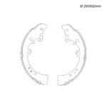 ZAPATA DE FRENO TOYOTA HILUX 2.5 16V (ANCHO 62MM)