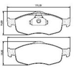 Pastillas de Freno (0331) (155MM-156MM) FORD MONDEO 2.0 16V (94/..)