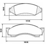 Pastillas de Freno (0067) (183MM/157MM) FORD F100, F150, F1000, F2000