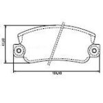 Pastillas de Freno (0190) (108MM) RENAULT 12 /DACIA 1210-1310-1410-DEMEN