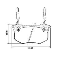 Pastillas de Freno (0298) (105MM) RENAULT 18 (84/89) - SIST BEND