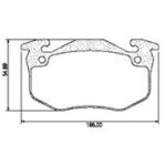 Pastillas de Freno (0298) (105MM) RENAULT 18 (84/89) - SIST BEND
