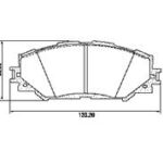 Pastillas de Freno (0861)(139MM) TOYOTA RAV 4 III 2.2 - 2.4 (06/...)
