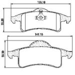 Pastillas de Freno (0558)(141MM) JEEP GRAND CHEROKEE