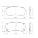 Pastillas de Freno (0900)(93MM) HYUNDAI I30 (09/...)/ KIA SPORTAGE TRASERA