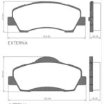 Pastillas de Freno (1220) (133MM) CITROEN  C4 (17/...)- PEUGEOT 301 1.6