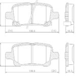 Pastillas de Freno (1161) (106MM) CHEVROLET CRUZE-ASTRA (15/..)TRASERA