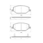 Pastillas de Freno (1172) (128MM) CHEVROLET SPIN (MOD. NUEVO)