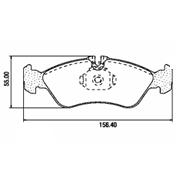 Pastillas de Freno (0624)(156MM) M. BENZ SPRINTER 311 - 313 (03/..)TRASERA