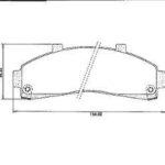 Pastillas de Freno (0349) (154MM) FORD EXPLORER-RANGER/ KIA PREGIO/ MAZDA B250