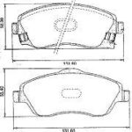 Pastillas de Freno (0687)(131MM) CHEVROLET CORSA II (00/..