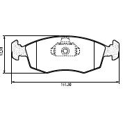 Pastillas de Freno (0547)(151MM) FIAT IDEA, STRADA, PALIO, PUNTO