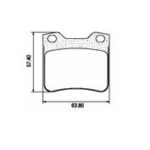 Pastillas de Freno (0189) (63MM) PEUGEOT 406/ 605 TRASERA / M.BENZ VITO, VIANO