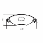 Pastillas de Freno (0537)(131MM) PEUGEOT 206/ RENAULT KANGOO