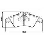 Pastillas de Freno (0409)(156MM) MERCEDES BENZ  SPRINTER311 - VITO