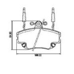 Pastillas de Freno (0191) (99MM) RENAULT 19-21-CLIO-EXPRESS-MEGANE-LOGAN