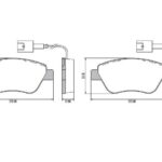 Pastillas de Freno (1091) (123MM) FIAT QUBO (11/..) 2 SENSORES/ ALFA ROMEO MIT