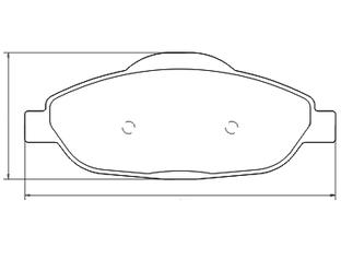 Pastillas de Freno (1045)(150MM) CITROEN C4 LOUNGE / PEUGEOT 308, 408, 3008