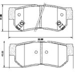 Pastillas de Freno (0760)(98MM) HYUNDAI SANTA FE, TUCSON / KIA SPORTAGE TRASER