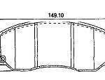 Pastillas de Freno (0928)(149MM) CHEVROLET CAPTIVA / DAEWOO/ OPEL 06/