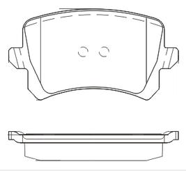 Pastillas de Freno (0913) (105MM) VW PASSAT-VENTO-TIGUAN 2.0 TRASERA