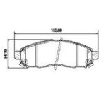 Pastillas de Freno (0872)(163MM) NISSAN PATHFINDER, FRONTIER, X-TERRA