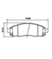Pastillas de Freno (0872)(163MM) NISSAN PATHFINDER, FRONTIER, X-TERRA